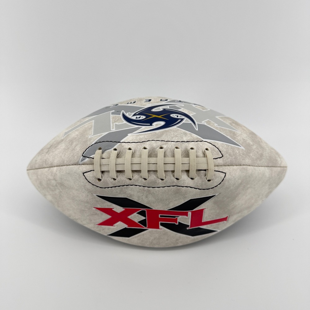Fotoball Football Mid-size Grey Graphic Synthetic 2001 XFL LA Xtreme
